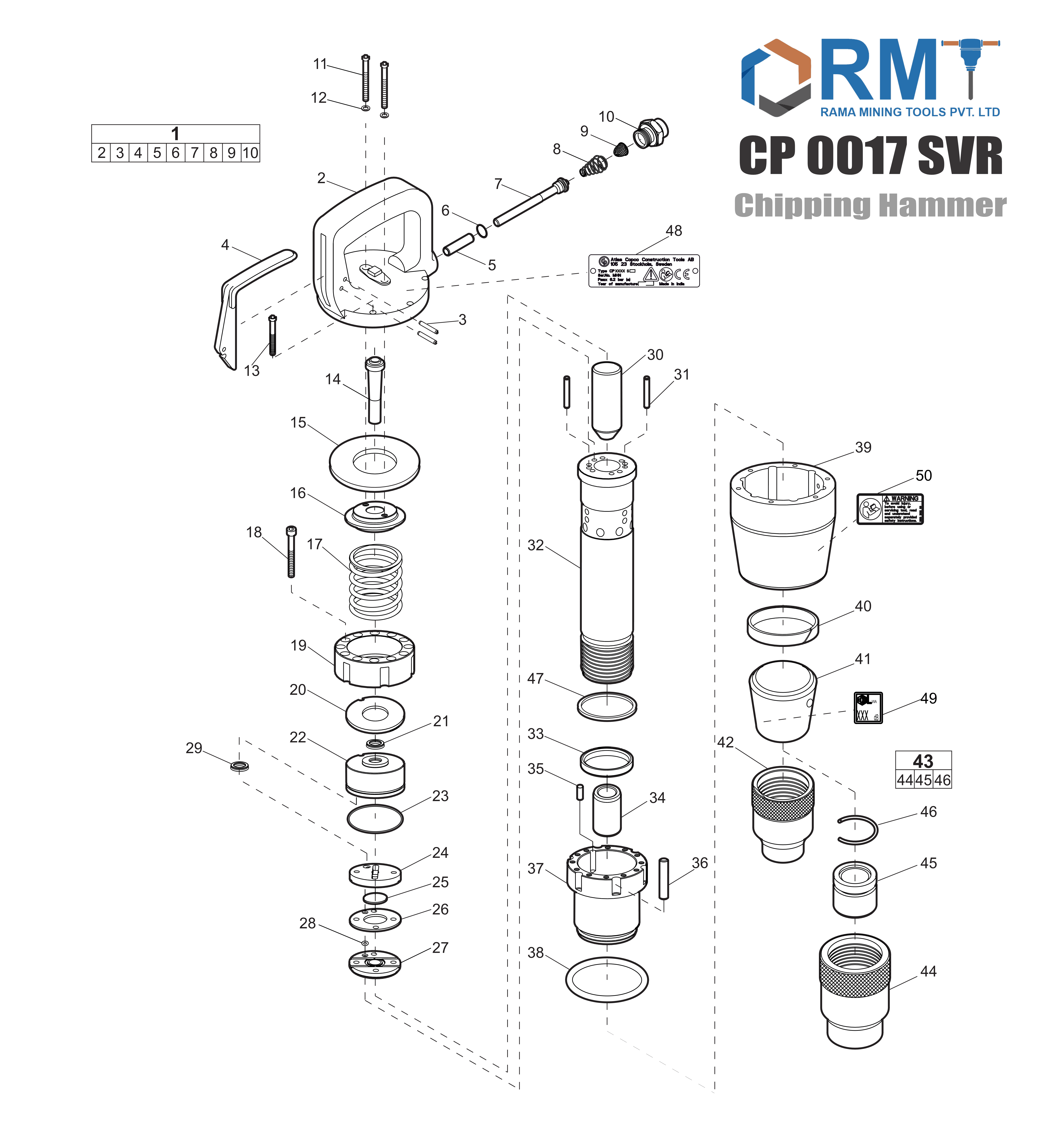 CP 0017 SVR - Chipping Hammer